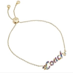 Coach Script Slider Bracelet